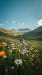 "Soft-toned nature background with balanced colors, ideal for graphic design and artistic digital projects"