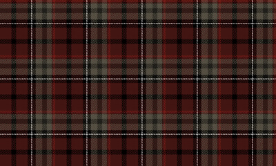 Seamless plaid pattern, dark red, grey, black, white, gives a classic and modern look, suitable for designing clothes, skirts, pants, dresses that look stylish and elegant.