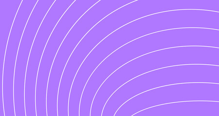 Abstract curved white lines on violet backdrop, background for cover, poster, banner