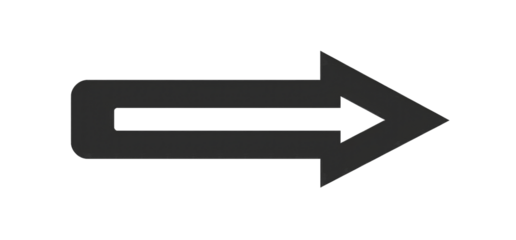 Dark gray arrow pointing right, double-lined