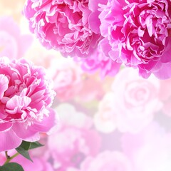 Fototapeta premium A vibrant collection of pink flower wallpapers featuring various shades of blossoms, perfect for brightening up any digital device or screen.