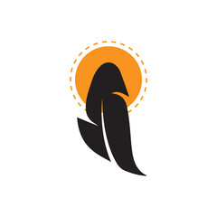 Vector SI creative Feather Logo