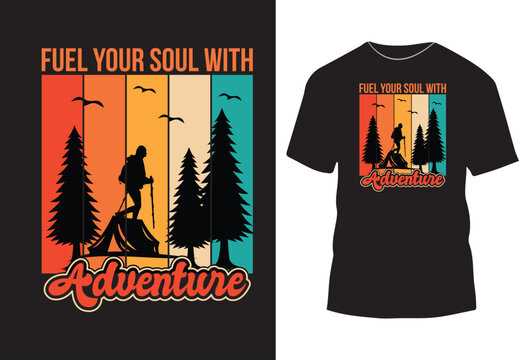 Adventure t shirt design, adventure Eco-friendly t-shirt design vector art