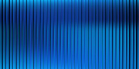 Blue fractal glass gradient with corrugated ribbed background and abstract 3D effects. Prism light reflections and holographic waves for futuristic window designs. Iridescent polycarbonate stripes.