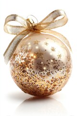 Festive gold ornament