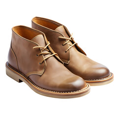 Rustic Brown Leather Desert Boots Handcrafted Style