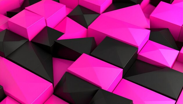 Pink and black geometric background