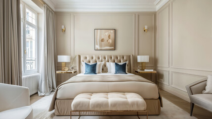 Chambre à coucher confortable style français