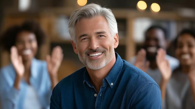 An Indian leader conducts a workshop for a diverse team