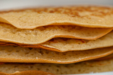 Delicious Pancakes Stacked on a Plate
