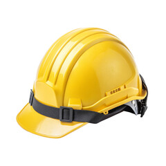 Yellow Hard Hat 3D Render, Isolated on Transparent Background, Safety Equipment, Construction, Industrial, Safety Helmet, Protective Gear, Construction Safety