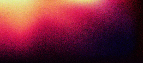 Orange violet abstract gradient vibrant background, spectrum dark color flow wave backdrop, dusty scanned gain noise overlay texture, iridescent grain texture effect, banner cover design