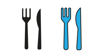 fork and knife icon, background, vector illustration