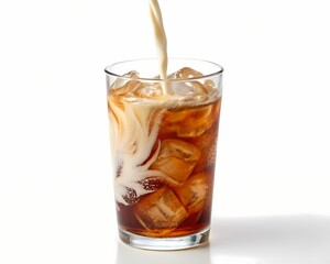cola with ice