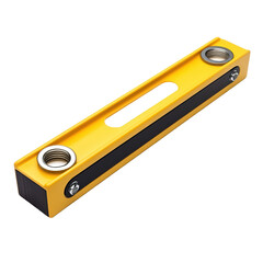 Fototapeta premium Yellow and Black Level Tool isolated on transparent background cutout