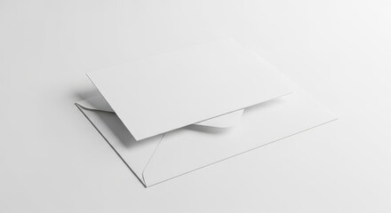Clean white paper stack isolated on white background