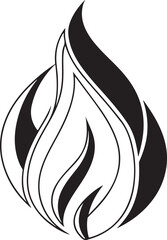 Fire icon vector set