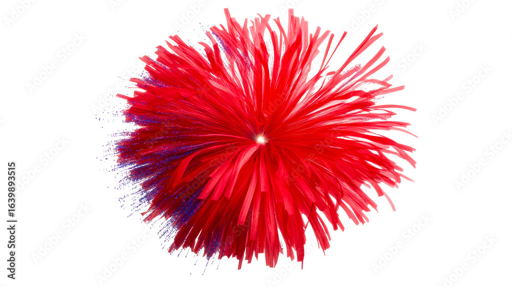 Canvas Prints abstract red and blue explosive texture on transparent png