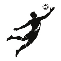 soccer player silhouette