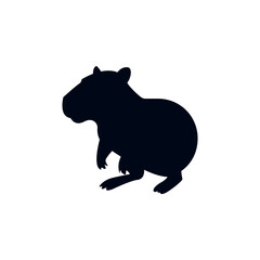 capybara animal emoji symbol sign icon vector illustration isolated flat