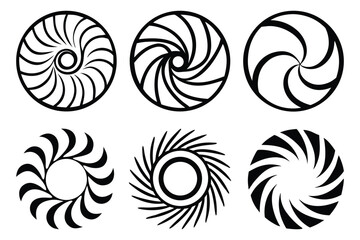 Circular Spiral Patterns – Abstract Vortex and Swirl Designs