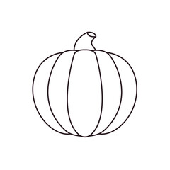 halloween pumpkin jack-o-lantern orange vegetable fall autumn decoration emoji symbol sign icon vector illustration isolated flat