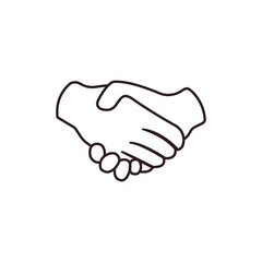 handshake hand emoji symbol sign icon vector illustration isolated flat agreement deal