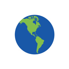 earth globe world map planet emoji symbol sign icon vector illustration isolated flat