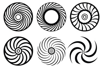 Circular Spiral Patterns &ndash; Abstract Vortex and Swirl Designs