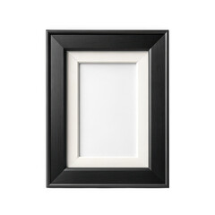 Black picture frame mockup template