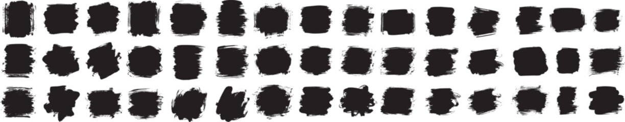 Grunge Brush Strokes: A Versatile Vector Collection for Your Designs, Hand-Drawn Artistic Brush Strokes - Ink and Paint Smears for Creative Projects, Abstract Ink Splatters and Grunge Elements