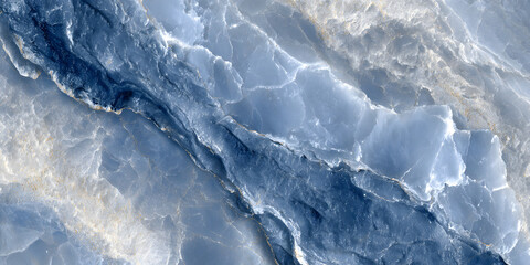 Blue natural marble stone texture, glossy dijital ceramic tile surface