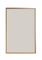 Empty, light beige canvas framed in gold