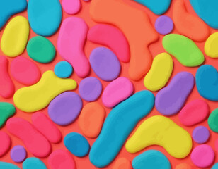 Color Flower Textile design vector, attractive flower fabric design  