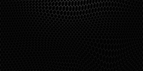 Seamless hexagon mesh pattern. Vector illustration