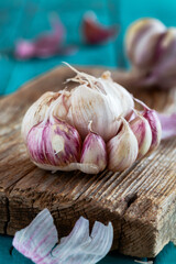 Fresh Garlic Bulbs.