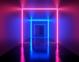 Neon Hallway