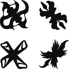 negative-space pattern bundle consisting Print