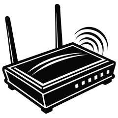 wi fi router vector illustrator
