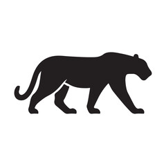 
Majestic Big Cat Silhouette Vector for Nature and Sports