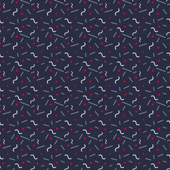 Seamless Abstract Geometric Pattern – Modern Minimal Design for Background, Wallpaper, Wrapping Paper, Textile, and Web Design, red and white pattern