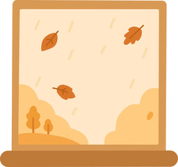 Cozy Autumn Window View