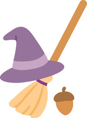 Witch’s Hat and Broom