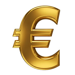 Obraz premium gold euro symbol