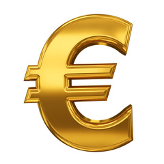 Obraz premium gold euro symbol