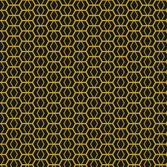 Luxury Gold Hexagonal Pattern on Dark Background