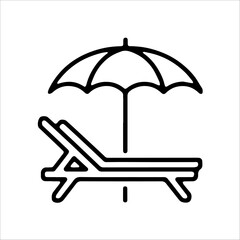 beach umbrella icon
