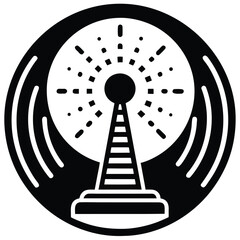 morse code light signal vector icon © Tanusree