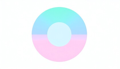 Pastel circle with gradient