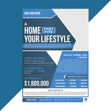 Open House Real Estate Flyer Template for Events